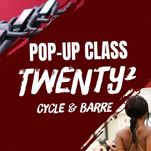 Pop-Up Class Twenty2. Cycle and barre. 